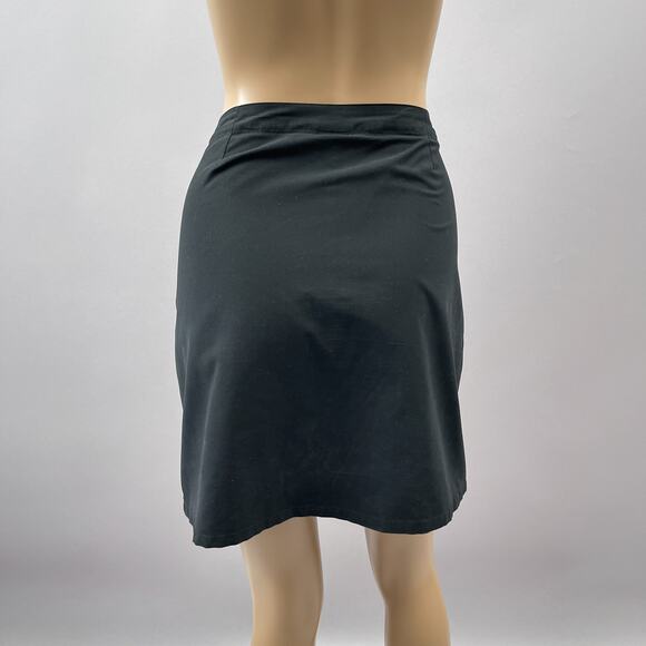 Patagonia Skirt Skort Women 10 Black Duway Golf Shorts Side Zip Active Casual - Picture 4 of 9